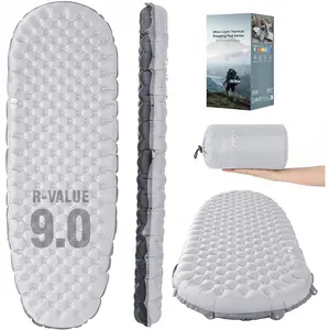 CumbreX(TM) Sleeping Pad for Camping with 9 R-Value, 4" Thick Ultralight Camping Sleeping Mat for  Seasons, Insulated Backpacking sleeping pad, Durable Camping Mattress for Outdoor Hiking Tent