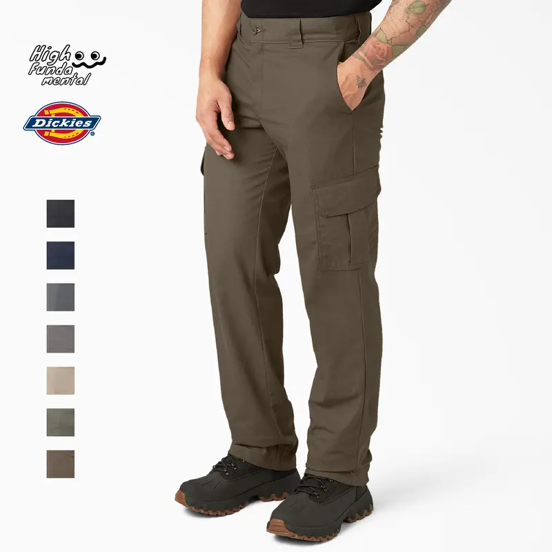 DICKIES Men's WP595 FLEX Regular Fit Cargo Pants Dickies Workpants 6 Utility Pockets & Hammer Loop (30" to 44")