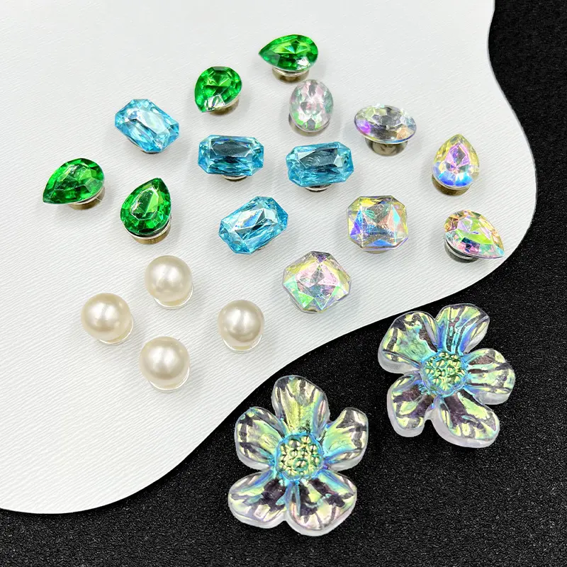 (only charms) grenn style DIY shoes accessories fashion sandals Charms