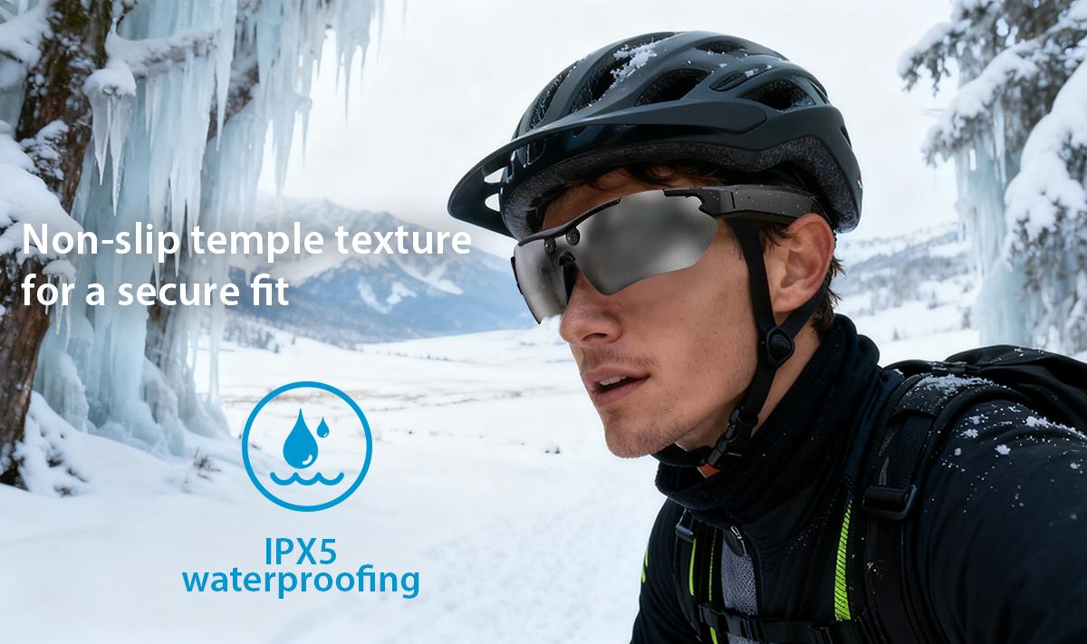 AI Smart Sports Camera Glasses: 2K Video/Photo + 260mAh Long Battery + HD Calls | Waterproof for Cycling/Skiing/Hiking | Easter gift