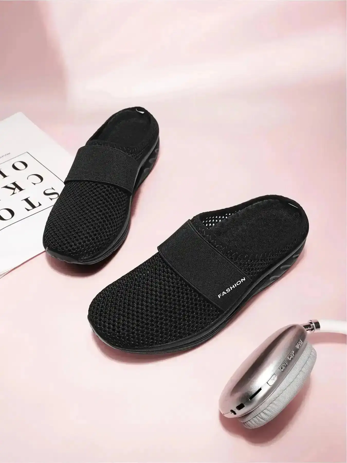 Ladies' Daily Comfort Footwear Airy Slip-On Training Snkrs Light Running Sports Slds Walkers Mesh lifestyle trainer versatile agile responsive athletic Trendy Shoes Essential active comfortable stylish modern fashion