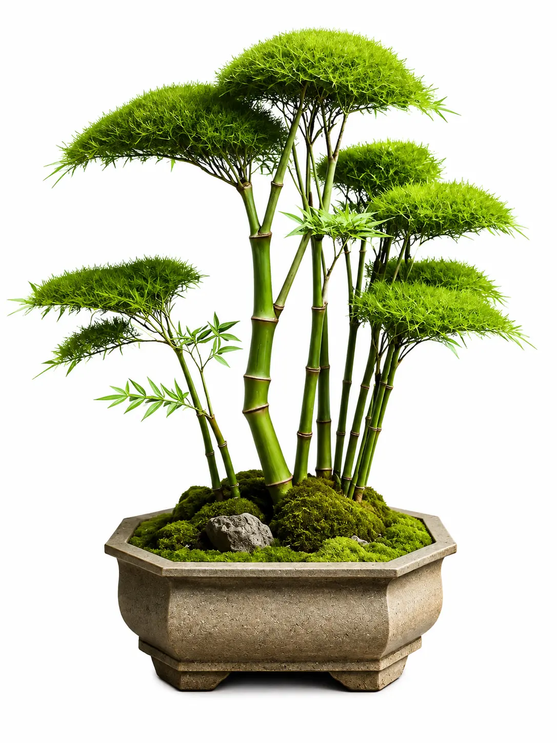Bamboo Willow Bonsai Forest – 5 Live Willow Starters – Fast-Growing Mini Tree Garden for Bonsai Training