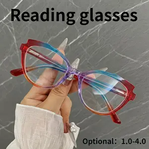 Women's Cat Eye Reading Glasses, Reading Eyewear, Gradient Fashion Prescription Eyeglasses, Lightweight High Definition, Degrees +1.0 to +4.0