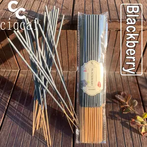 High-End Blackberry Scented Bamboo Incense Sticks, 22cm Long Natural Strong Fragrance, Handmade Ancient Method, Refresh the mind, eliminate odors, repel mosquitoes，Suitable for Home and Travel