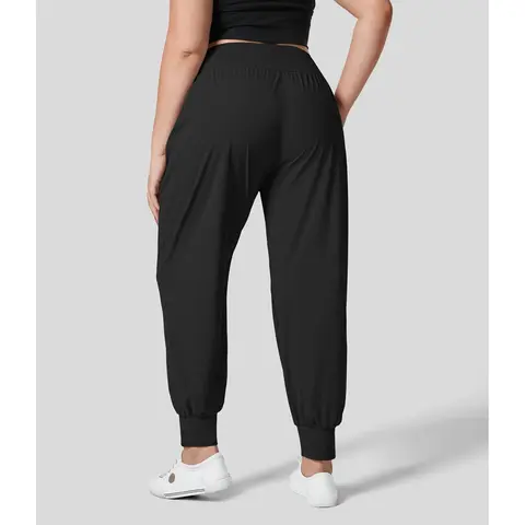 Halara High Waisted Plain Side Pocket Yoga Plus Size Joggers