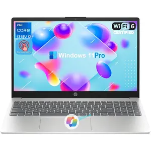 HP 15.6" Touchscreen Business & Student Laptop - Intel i3 1315U(Up to 4.5GHz) • 8/16/32GB RAM, 256/512GB SSD • 15.6" HD Display • Wi-Fi 6 • AI Copilot • Win 11 Pro