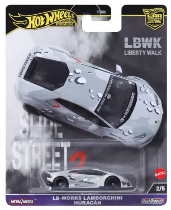 Hot Wheels 2024 Car Culture "Slide Street 2" LB-Works Lamborghini Huracan Coupe