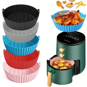 Silicone Air Fryer Liner, Air Fryer Accessories, 6 Counts Reusable Air Fryer Baking Basket, Baking Mold, Kitchen Baking Tool for Home Use