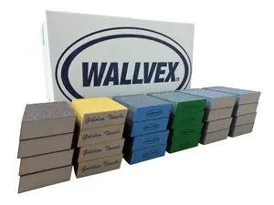 Sculptor's Sampler by Wallvex Dual Angle Drywall Sanding Sponge Variety - Med/Fine Grit