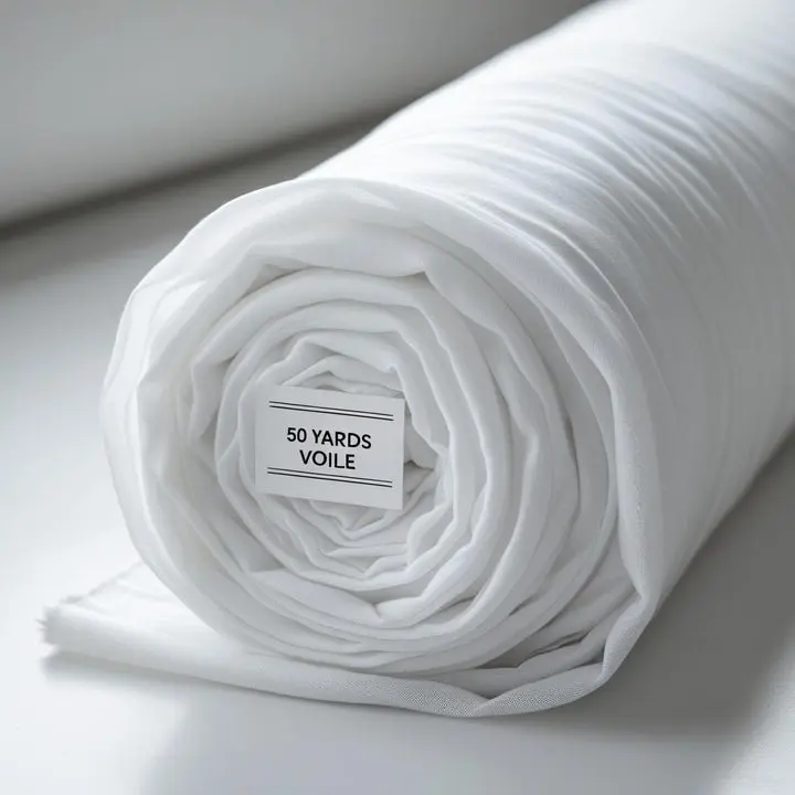 120" Wide Voile Sheer Fabric – 50 & 100 Yard Wholesale Rolls
