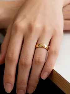 Couple Rings, Fashion Titanium Steel Ring, Curved Classic Simple Engagement Ring, Unisex Ring, Valentine's Day Ring