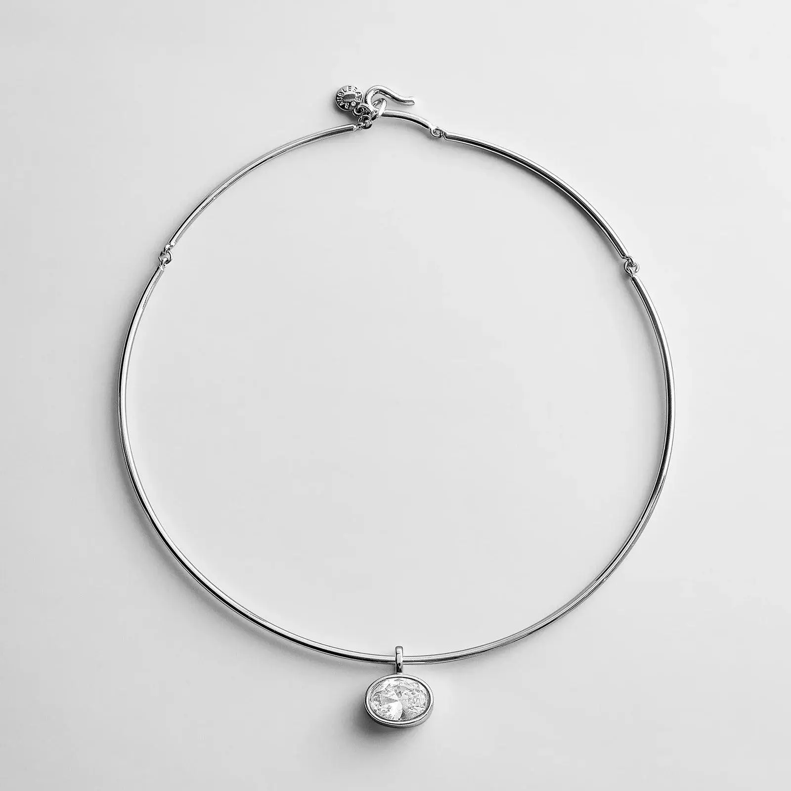 Lexi Crystal Collar Necklace - Silver Lexi Crystal Collar Necklace - Silver