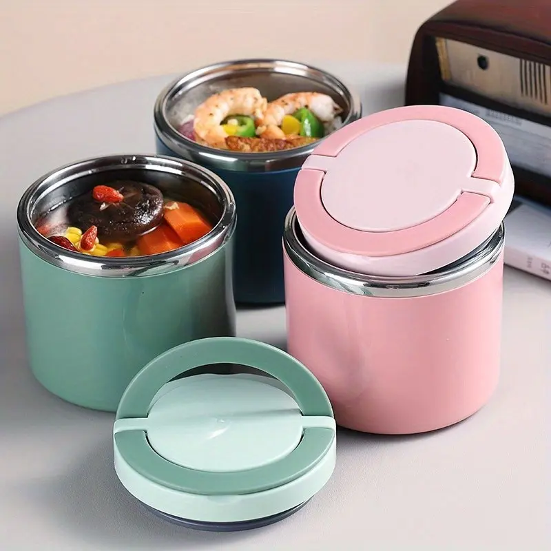 Stainless Steel Lunch Thermos Bottle, Large Capacity 630ML Reusable Food Container, Ideal for Soup & Breakfast, Perfect for School University Office