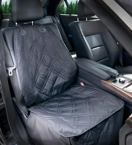 Bulldogology Front Seat Cover for Dogs - Heavy Duty Dog Front Seat Cover for Cars, Trucks, Vans, and SUVs - 100% Waterproof Front Seat Dog Cover - Passenger Dog Car Seat Cover for Front Seat (Black)