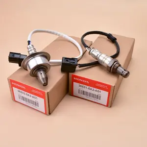 2Pcs Upstream ＆ Downstream Oxygen Sensor O2 Sensor Compatible Fit For Honda 2012-2019 CR-V 2013-2017 Accord 2.4L Replace 36531-5A2-A01