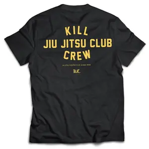 Kill Crew Jiu Jitsu T-Shirt Cotton Menswear Top Soft Polyester Tshirt Fabrics Sleeve