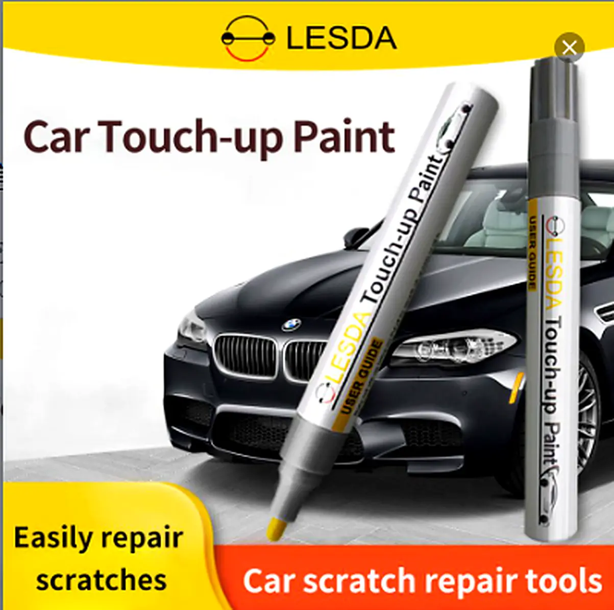 DIY Car Scratch Touch Up Paint Pen, Fast Drying Vehicle Paint Repair Pen for Body Chips & Small Scratches, Auto Repair Supplies, Magic Pen For Car Scratches