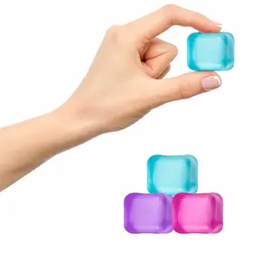 Official Nice Ice Baby  Ice Cube Squishy Sensory Fidget Toy - Assorted Colors, Soft Sensory Tool, Stress Relief Fidgeting Gadget, Anxiety Relief Product, Anxiety Relief Products Random Color daily
