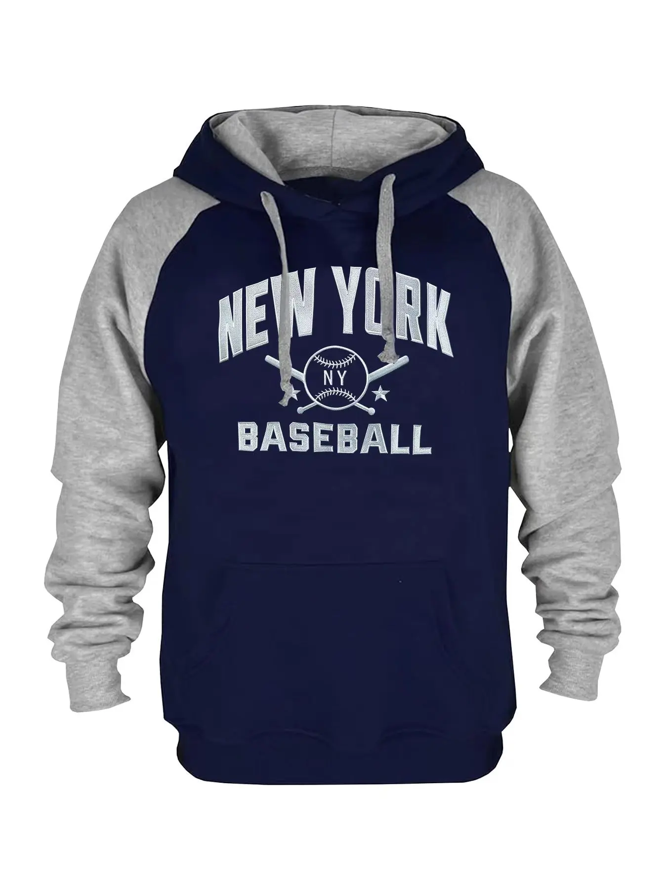 Mens Baseball Team Embroidery Long Sleeve Hooded Athletic Fleece Knit Sweatshirt Casual Relaxed Fit Pullover Hoodie Embroidered Hoodies Athletic Loose Hoodies