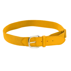 Yellow Adult Youth Unisex Baseball Leather Belt