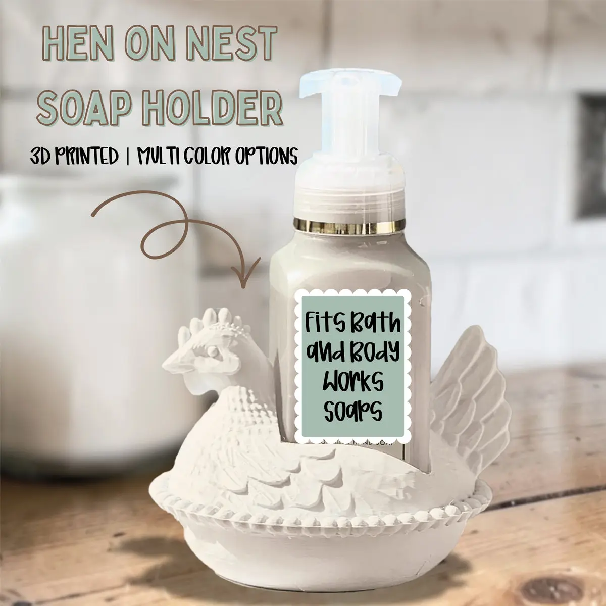Hen on Nest Foam Soap Holder Hen on Nest Foam Soap Holder