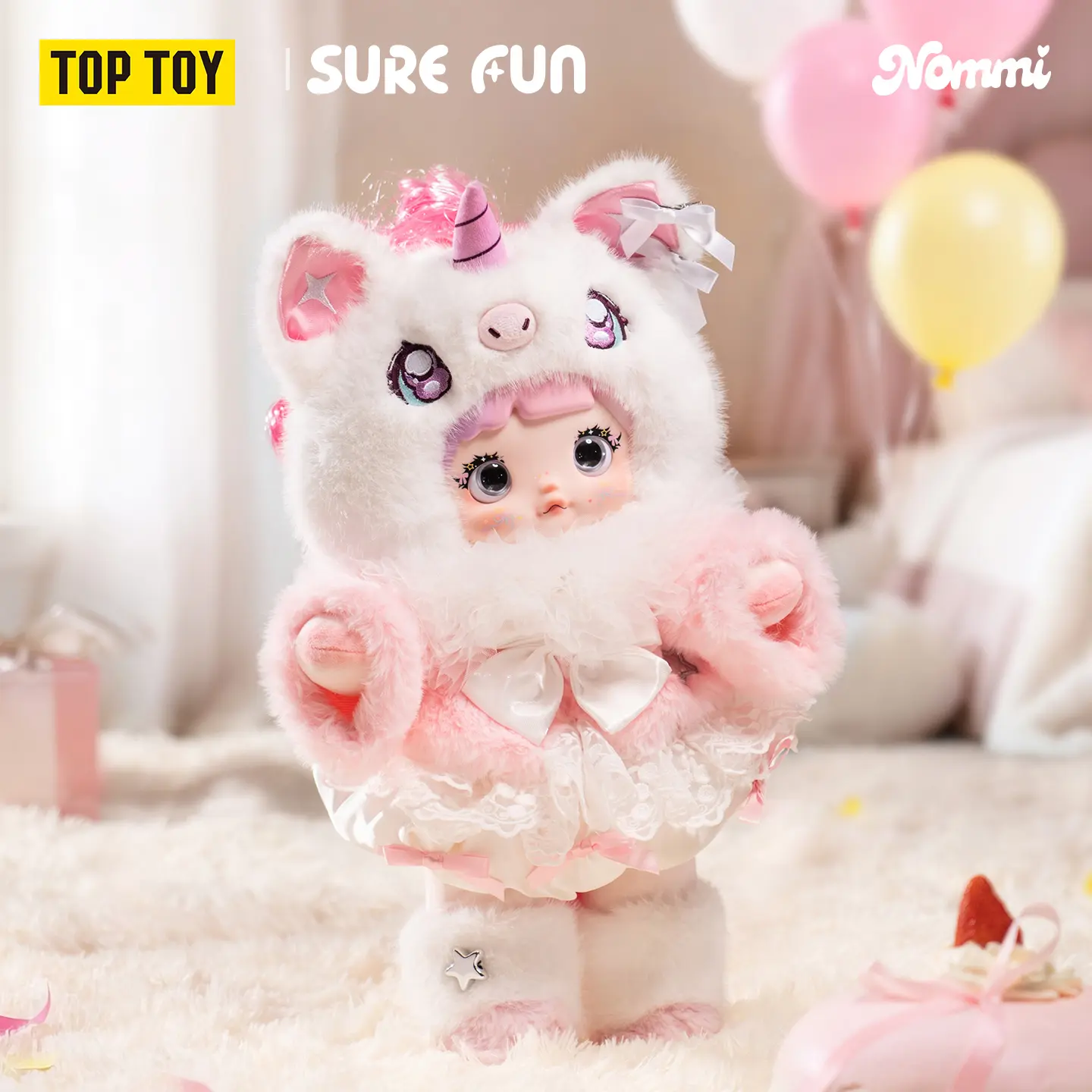 [Limited Edition] TOPTOY Nommi Star Wish Collector 3rd Anniversary 400% Plush Hanging Card, Exquisite Luxurious Craftsmanship, Specially Collectible, Birthday Gift