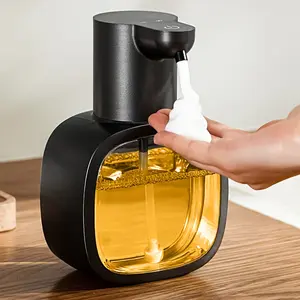 1pc Smart Touch-Free Automatic Induction Hand Soap Dispenser, Rechargeable Foaming Hand Washer, with Infrared Sensing Technology, 500Mah Lithium Battery, Suitable for Bathroom And Kitchen Automatic Soap Dispenser