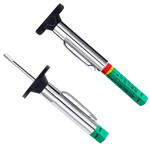 Tire Tread Depth Gauge,Two-Sided Smart Color Coded Tire Tread Depth Measurement Tool, Tire Wear Gauge in 32nds