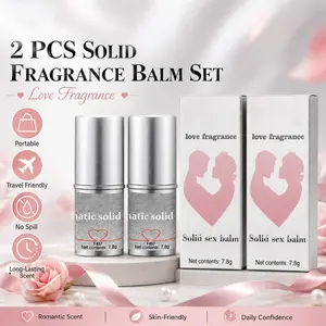 Solid Perfume Balm, 2-Pack Portable Fragrance Sticks, Long-Lasting Romantic Scent, Non-Sticky, Easy to Carry, Ideal for Daily Use