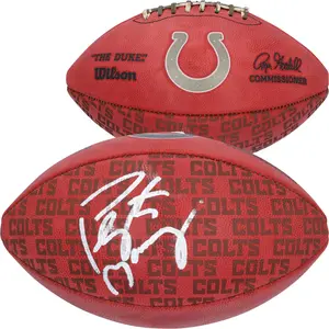 Peyton Manning Indianapolis Colts Autographed Duke Showcase Football - Fanatics Authentic Certified