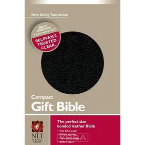 USED-NLT Compact Gift Bible-Bonded Leather, Black by Anonymous (Paperback)