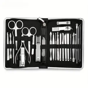 26 Pcs Nail Clippers Manicure Set Stainless Steel Nail Cutter Scissor Cuticle Nipper Nail Tools Set