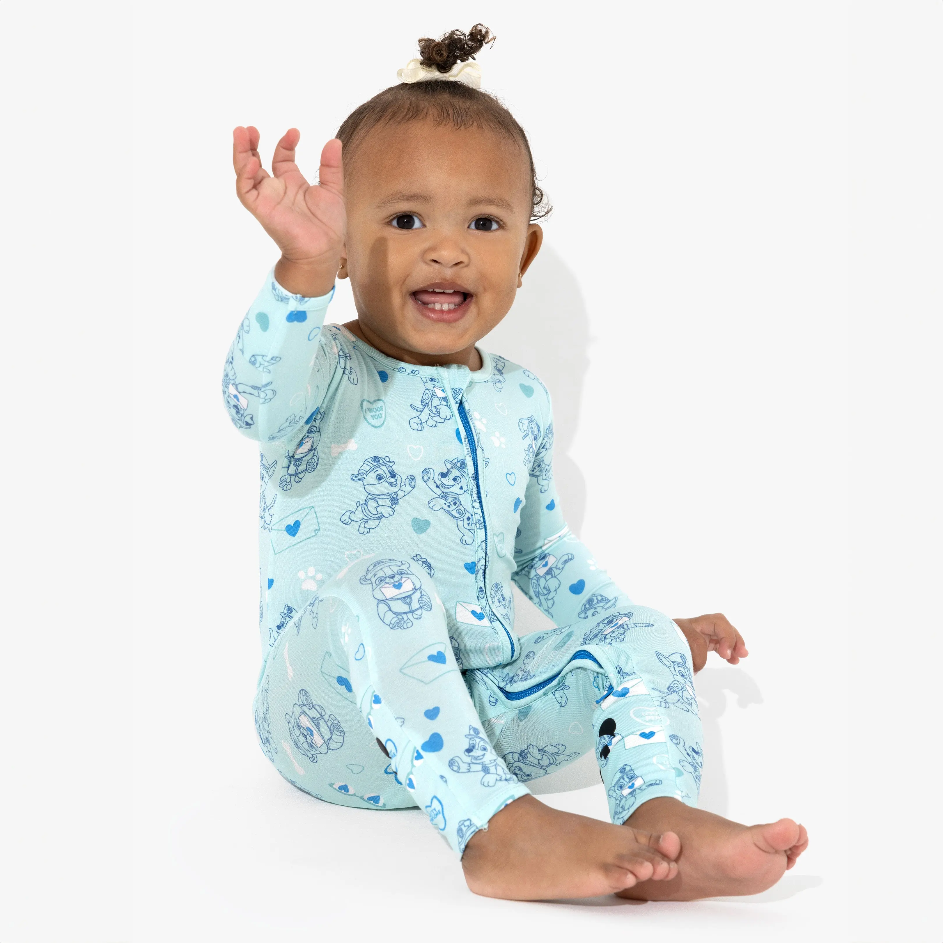 PAW Patrol: Love Paws Blue Bamboo Convertible Footie