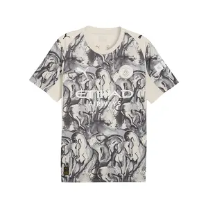 PUMA Mens Manchester City Year Of The Horse Crew Neck Short Sleeve Replica Jersey Casual - White