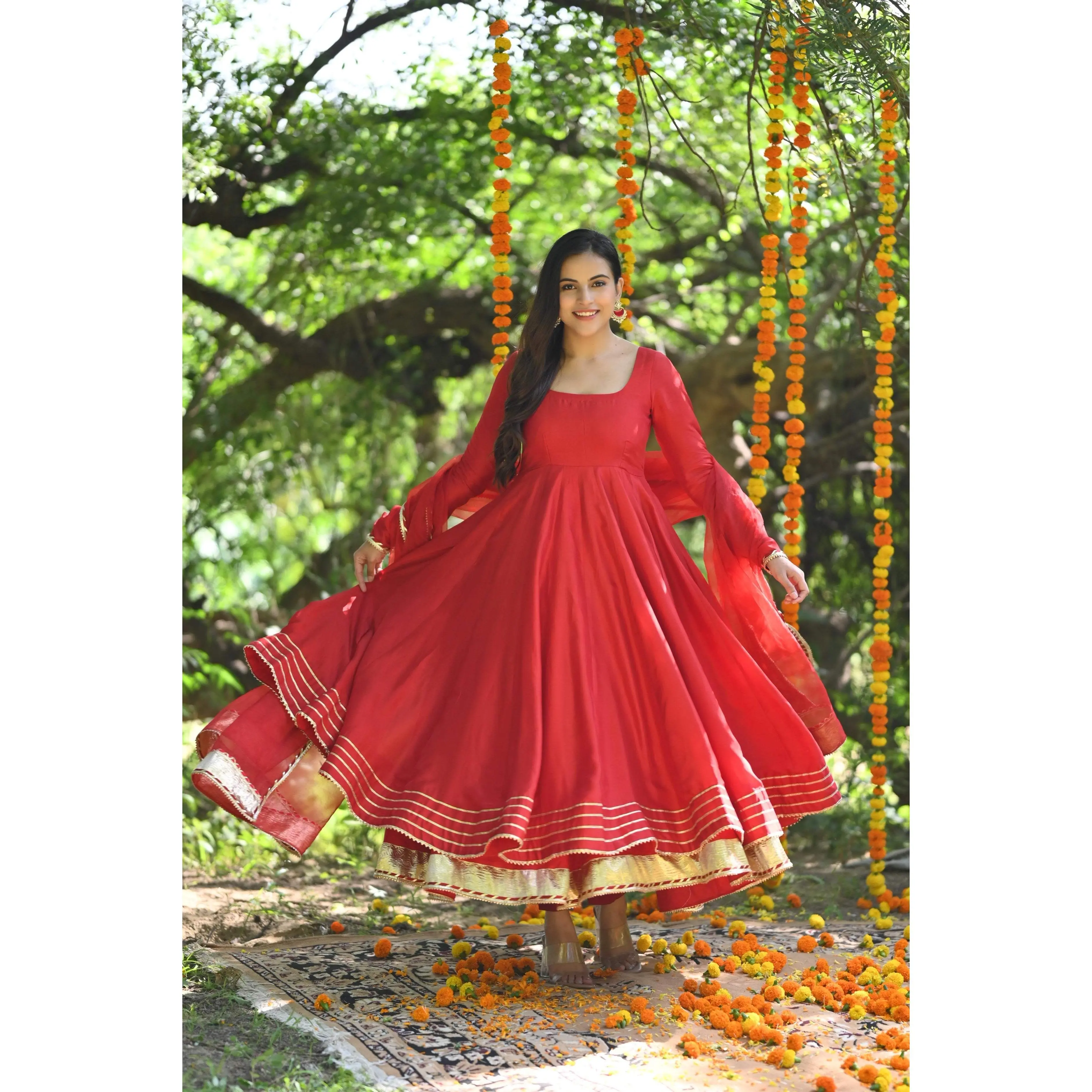 Red Mastani Anarkali