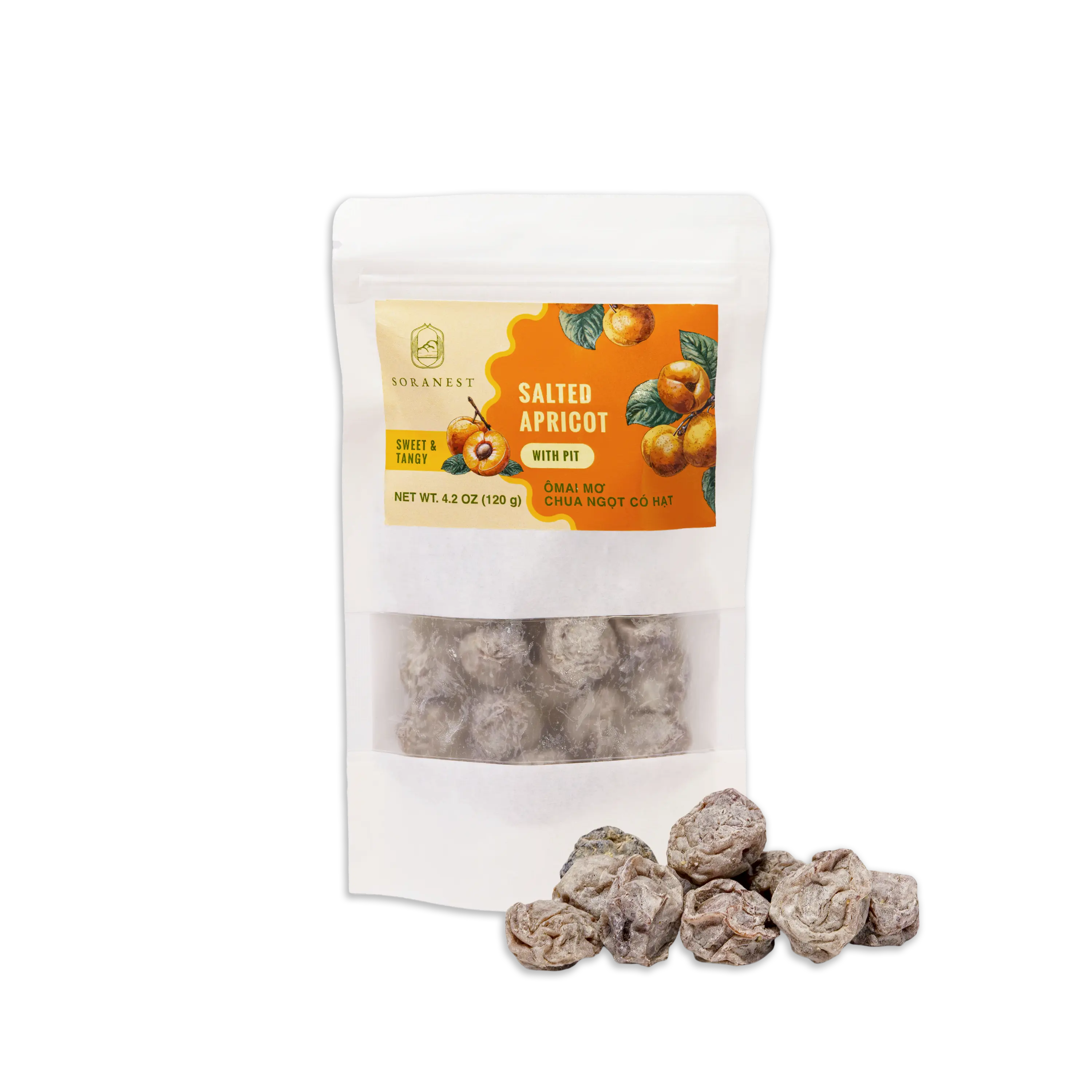 Salted Apricot with Pit (120g / 4.2oz)