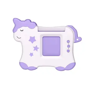 Unicorn Flash Cards Machine Children Educational English Early Learning Machine Card Insertion 112 255 Cards Pink Purple
