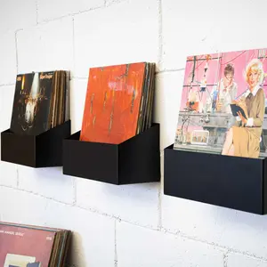 Vinyl Record Display Stand Desktop CD Storage Rack Magazine Holder Iron Art Bookshelf, Vinyl Record Organizer