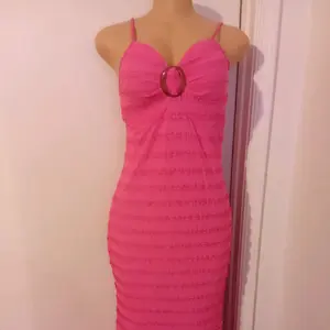 Strapless Dress with Round Detailing and Ruched Design for Women