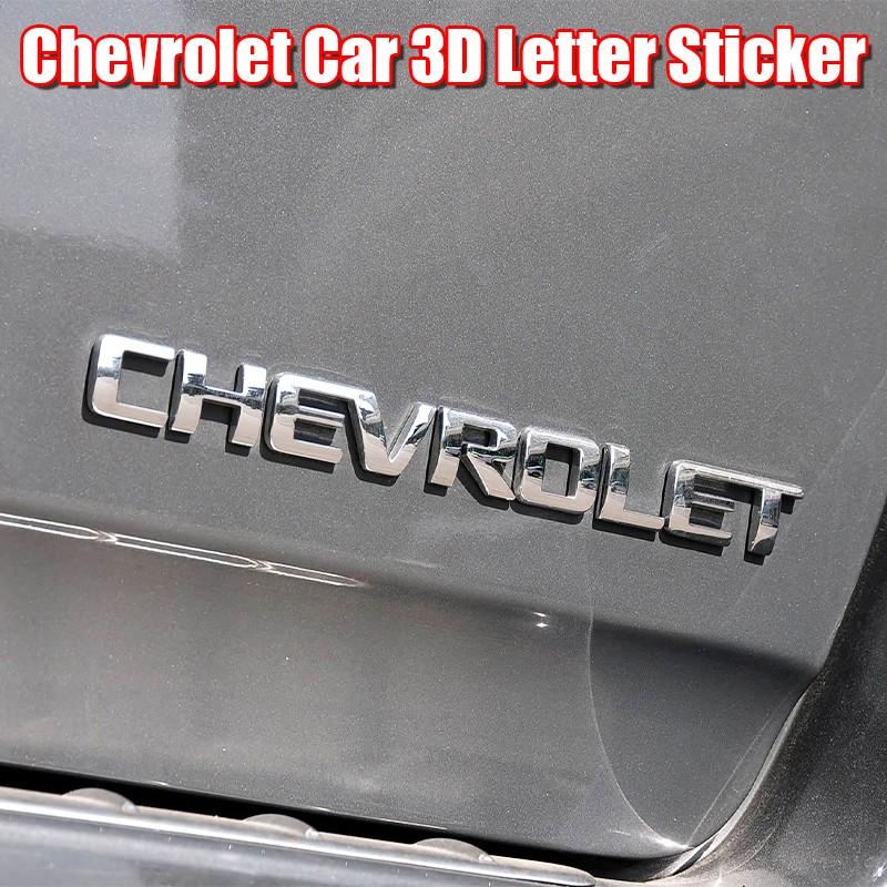 Chevrolet Car Letter Trunk Emblem Sticker, Waterproof Scratch-Resistant Self-Adhesive Decal, Fits All Chevrolet Models, Exterior Decoration