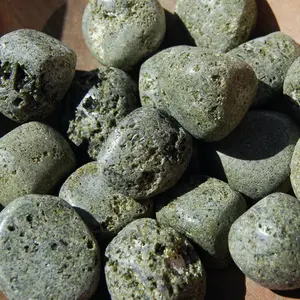 Epidote Crystal Tumbled Stones, Medium