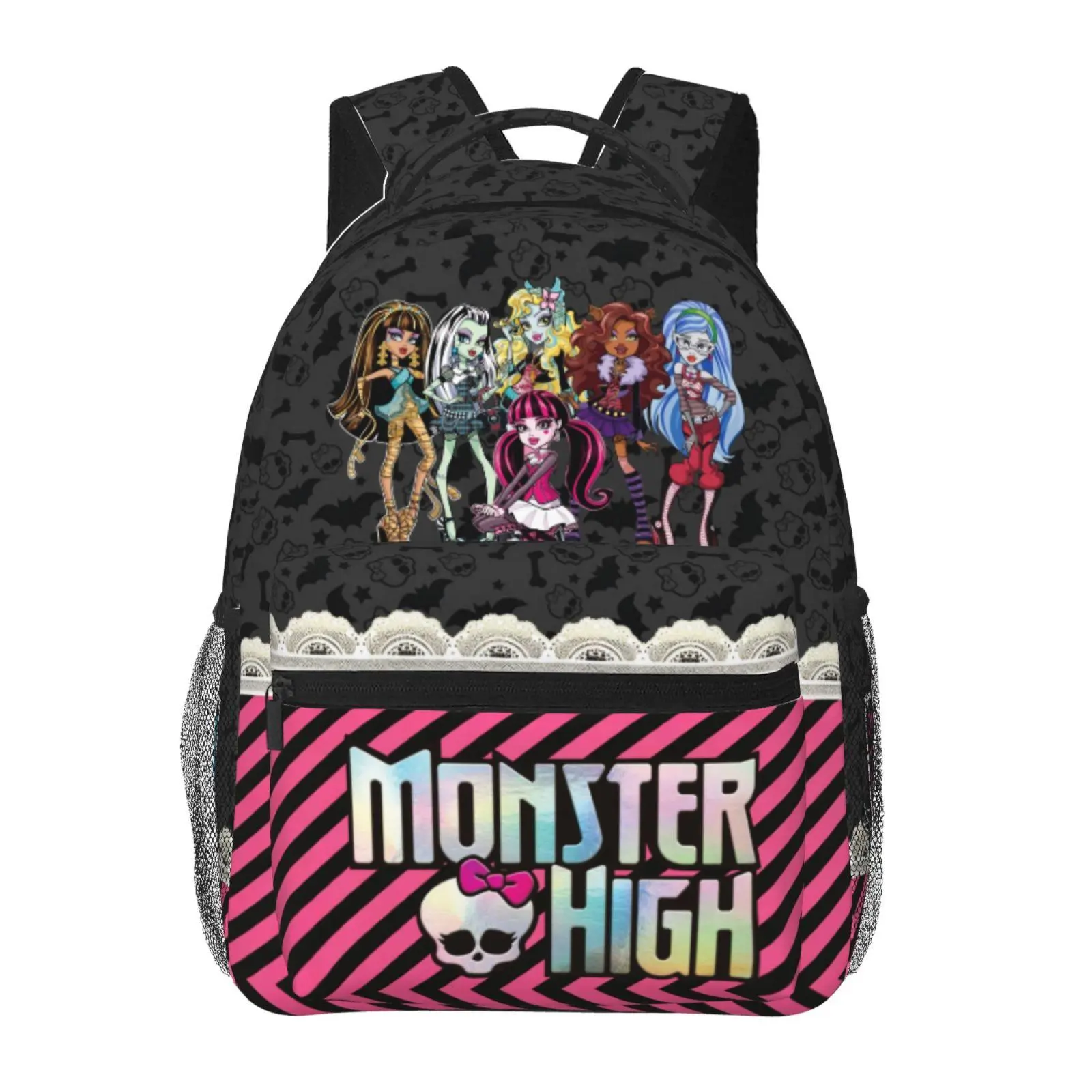 Monster high Backpack with Laptop Compartment Monster high dolls Lightweight Daypack for Men and Women, Perfect for Travel, College, and Everyday Errands