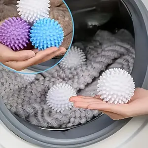 5pcs Reusable Washer Dryer Balls -Silicone Soft Washing Balls for Fabric-Fabric Softener Alternative, Softens and Fluffs Laundry