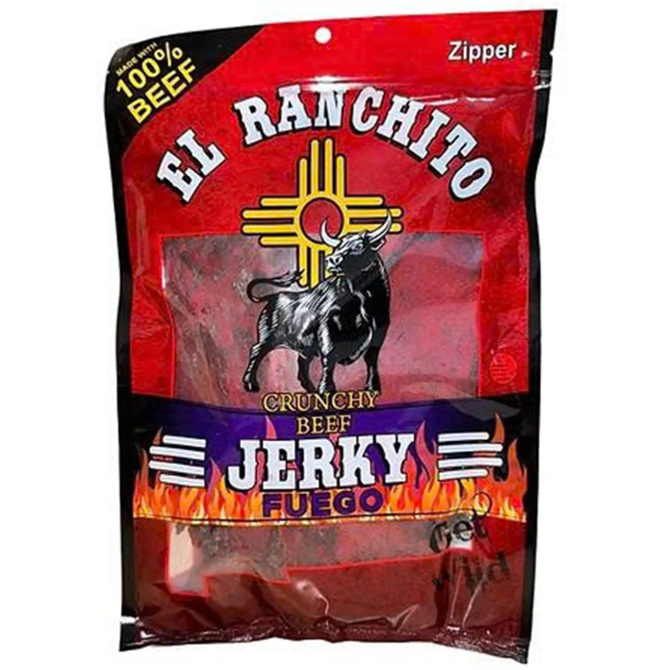 [Hot 2025!!!] Fuego El Ranchito Crunchy Beef Jerky Net Wt. 2 oz