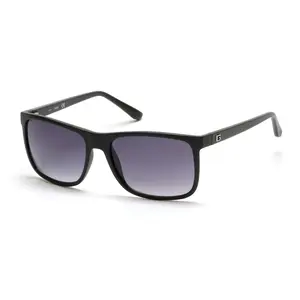 Guess Men's Matte Black & Gradient Smoke Inject ed Sunglasses