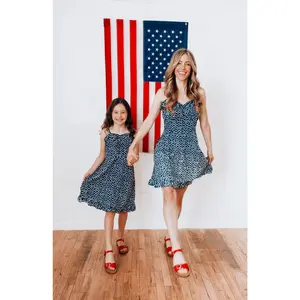 Pretty Little Navy Mommy and Me Matching Dresses