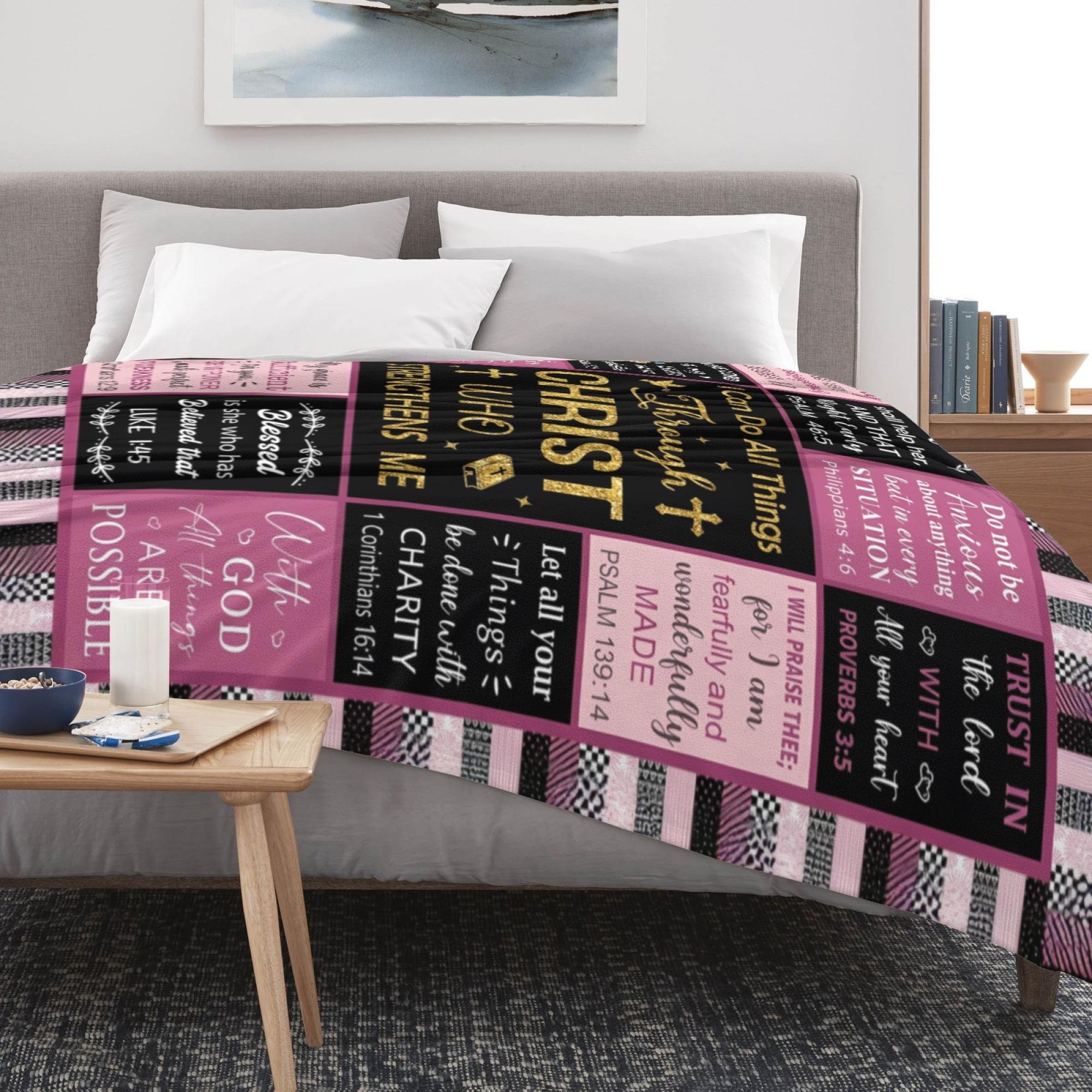 Christian Gifts for Women, Baptism Gifts for Girls, Catholic Religious Gifts for Women, Spiritual Inspirational Gifts for Woman, Confirmation Gifts for Girls, Christian Blanket 50" X 60" cooling Christian Gifts for Women, Baptism Gifts for Girls, Catholic Religious Gifts for Women, Spiritual Inspirational Gifts for Woman, Confirmation Gifts for Girls, Christian Blanket 50" X 60" cooling