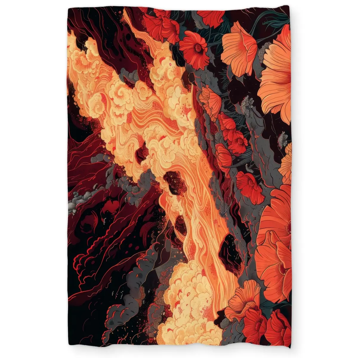 Conscious Sales C1DCTSW01J6QNA The Big Burn Red Twin Size Duvet Cover - Stylish Home Decor Essentials