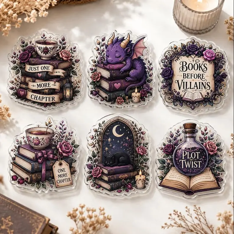 Dragon Book Before Villains Halloween Phone Grip, Fantasy Dragon Bookish Pop Socket, Gothic Reader Gift, Spooky Book Lover Phone Holder