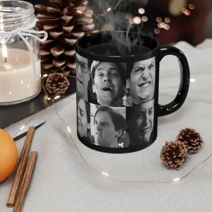 Tobey Maguire Spiderman Funny meme Black Mug (11oz), Bully Maguire Mug